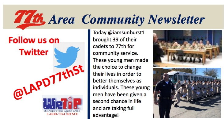 77th Division LAPD Community Policing Newsletter